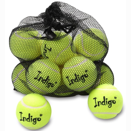 Купить Мяч для большого тенниса Indigo (12 шт в сетке) начальный уровень в Чите 
