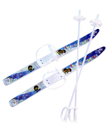 Купить Комплект лыжный детский Лыжики-пыжики с палками в Чите 