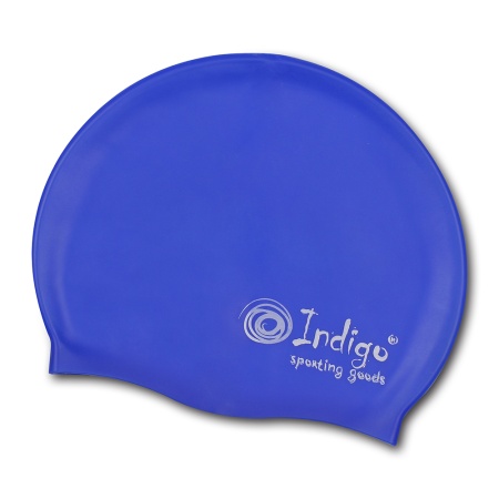 Купить Шапочка для плавания силиконовая Indigo однотонная  в Чите 