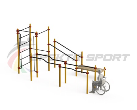 Купить Спортивный комплекс для инвалидов-колясочников WRK-D16_76mm в Чите 