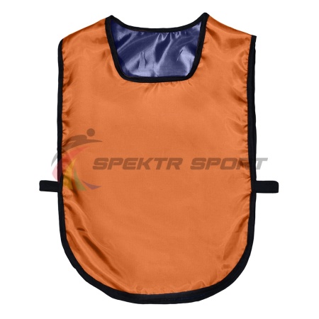 Купить Манишка футбольная двусторонняя универсальная Spektr Sport оранжево-синяя в Чите 