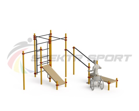 Купить Спортивный комплекс для инвалидов-колясочников WRK-D20_76mm в Чите 